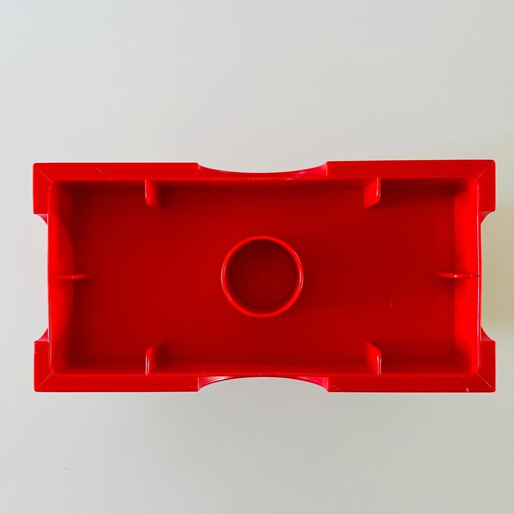 LEGO Red Stackable Storage Brick With 2 Knobs - Picture 4 of 5